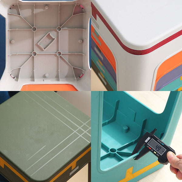 Sedia da pranzo senza schienale glam-outdoor.