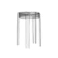 Glam Indoor-Outdoor Acrylic Chair Backless Stacking Side Chair