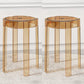 Glam Indoor-Outdoor Acrylic Chair Backless Stacking Side Chair