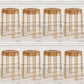 Glam Indoor-Outdoor Acrylic Chair Backless Stacking Side Chair