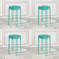 Glam Indoor-Outdoor Acrylic Chair Backless Stacking Side Chair