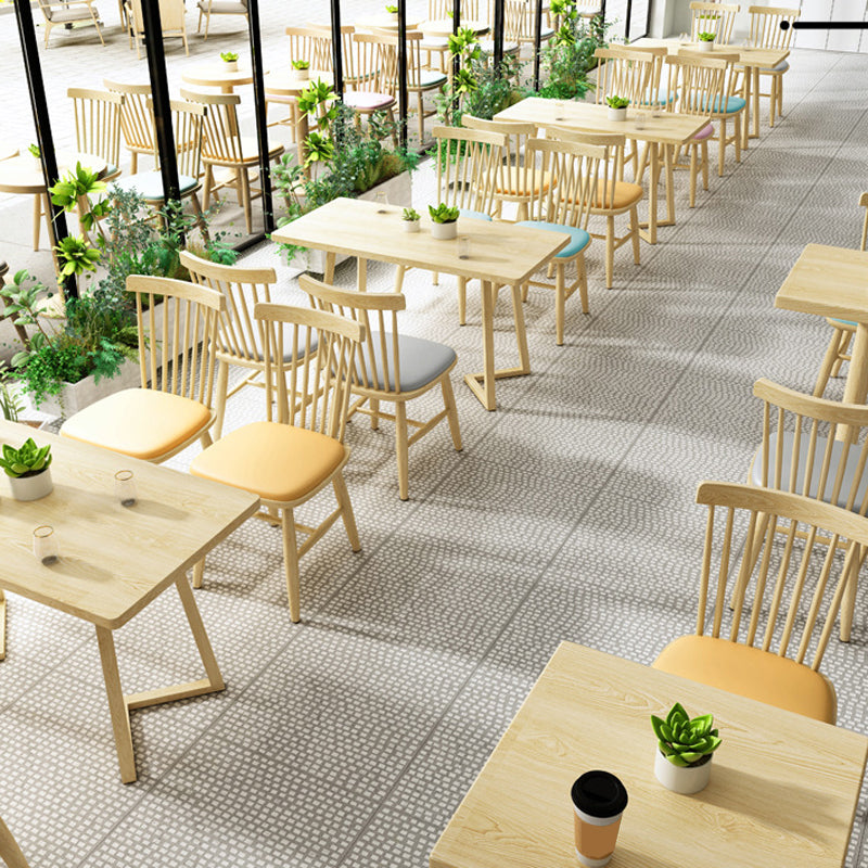 Contemporary Kitchen Dining Side Chair Slat Back Side Chair with Wood Legs Clearhalo 'Dining Chairs' 'Dining Tables & Seating' 'dining_chair' 'furn' 'furn_dining_chair' 'Furniture' 'Kitchen & Dining Furniture' 6357231