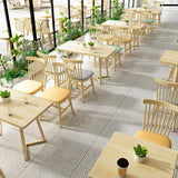 Contemporary Kitchen Dining Side Chair Slat Back Side Chair with Wood Legs Clearhalo 'Dining Chairs' 'Dining Tables & Seating' 'dining_chair' 'furn' 'furn_dining_chair' 'Furniture' 'Kitchen & Dining Furniture' 6357231