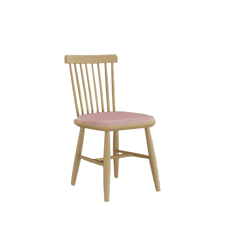 Contemporary Kitchen Dining Side Chair Slat Back Side Chair with Wood Legs Clearhalo 'Dining Chairs' 'Dining Tables & Seating' 'dining_chair' 'furn' 'furn_dining_chair' 'Furniture' 'Kitchen & Dining Furniture' 6357233