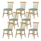 Contemporary Kitchen Dining Side Chair Slat Back Side Chair with Wood Legs Blue 8 Piece Set Clearhalo 'Dining Chairs' 'Dining Tables & Seating' 'dining_chair' 'furn' 'furn_dining_chair' 'Furniture' 'Kitchen & Dining Furniture' 6357234