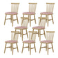 Contemporary Kitchen Dining Side Chair Slat Back Side Chair with Wood Legs Pink 8 Piece Set Clearhalo 'Dining Chairs' 'Dining Tables & Seating' 'dining_chair' 'furn' 'furn_dining_chair' 'Furniture' 'Kitchen & Dining Furniture' 6357240