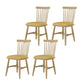 Contemporary Kitchen Dining Side Chair Slat Back Side Chair with Wood Legs Yellow 4 Piece Set Clearhalo 'Dining Chairs' 'Dining Tables & Seating' 'dining_chair' 'furn' 'furn_dining_chair' 'Furniture' 'Kitchen & Dining Furniture' 6357243