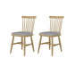 Contemporary Kitchen Dining Side Chair Slat Back Side Chair with Wood Legs Gray 2 Piece Set Clearhalo 'Dining Chairs' 'Dining Tables & Seating' 'dining_chair' 'furn' 'furn_dining_chair' 'Furniture' 'Kitchen & Dining Furniture' 6357247