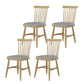 Contemporary Kitchen Dining Side Chair Slat Back Side Chair with Wood Legs Gray 4 Piece Set Clearhalo 'Dining Chairs' 'Dining Tables & Seating' 'dining_chair' 'furn' 'furn_dining_chair' 'Furniture' 'Kitchen & Dining Furniture' 6357248