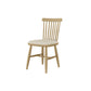 Contemporary Kitchen Dining Side Chair Slat Back Side Chair with Wood Legs Beige 1 Piece Clearhalo 'Dining Chairs' 'Dining Tables & Seating' 'dining_chair' 'furn' 'furn_dining_chair' 'Furniture' 'Kitchen & Dining Furniture' 6357251