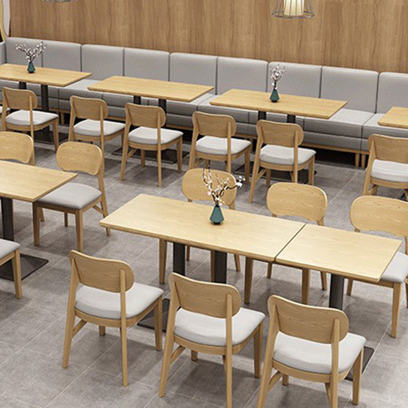 Wood Kitchen Dining Side Chair Upholstered Armless Dining Chairs Clearhalo 'Dining Chairs' 'Dining Tables & Seating' 'dining_chair' 'furn' 'furn_dining_chair' 'Furniture' 'Kitchen & Dining Furniture' 6357304