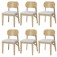 Wood Kitchen Dining Side Chair Upholstered Armless Dining Chairs Gray 6 Piece Set Clearhalo 'Dining Chairs' 'Dining Tables & Seating' 'dining_chair' 'furn' 'furn_dining_chair' 'Furniture' 'Kitchen & Dining Furniture' 6357311
