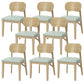 Wood Kitchen Dining Side Chair Upholstered Armless Dining Chairs Green 8 Piece Set Clearhalo 'Dining Chairs' 'Dining Tables & Seating' 'dining_chair' 'furn' 'furn_dining_chair' 'Furniture' 'Kitchen & Dining Furniture' 6357313