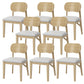 Wood Kitchen Dining Side Chair Upholstered Armless Dining Chairs Gray 8 Piece Set Clearhalo 'Dining Chairs' 'Dining Tables & Seating' 'dining_chair' 'furn' 'furn_dining_chair' 'Furniture' 'Kitchen & Dining Furniture' 6357315