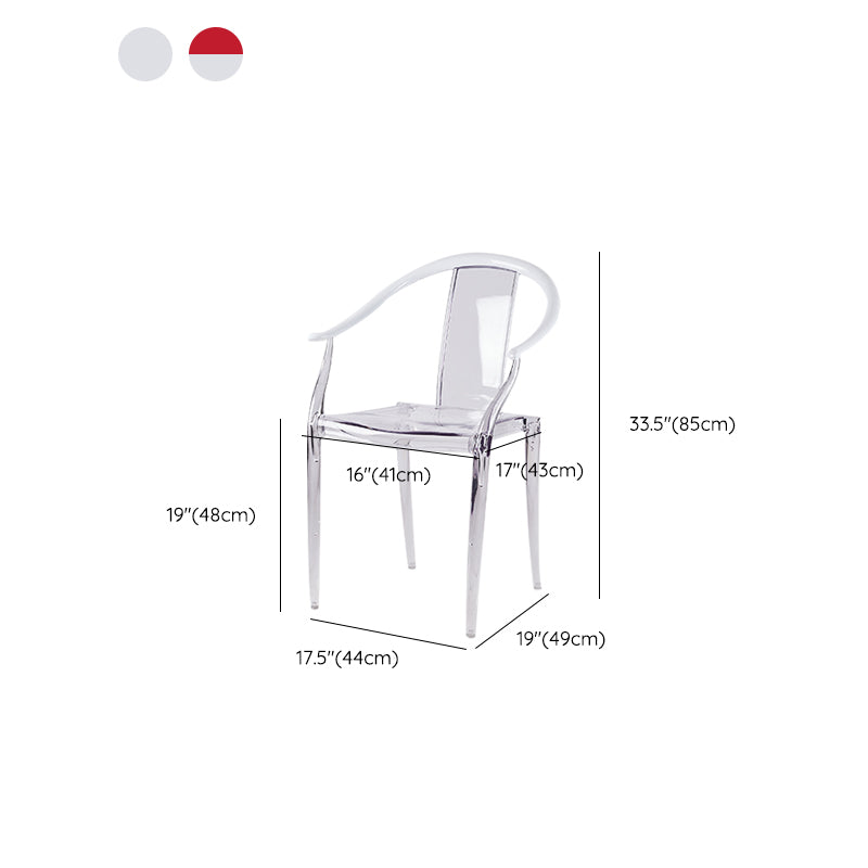Silla de brazo de la lata del sillón del sillón acrílico del marco acrílico