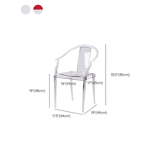 Silla de brazo de la lata del sillón del sillón acrílico del marco acrílico