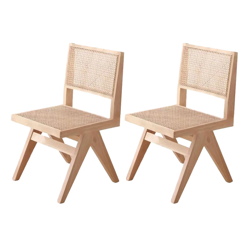 Sedia da pranzo in legno in legno di gomma aperta sedia da pranzo per sala da pranzo