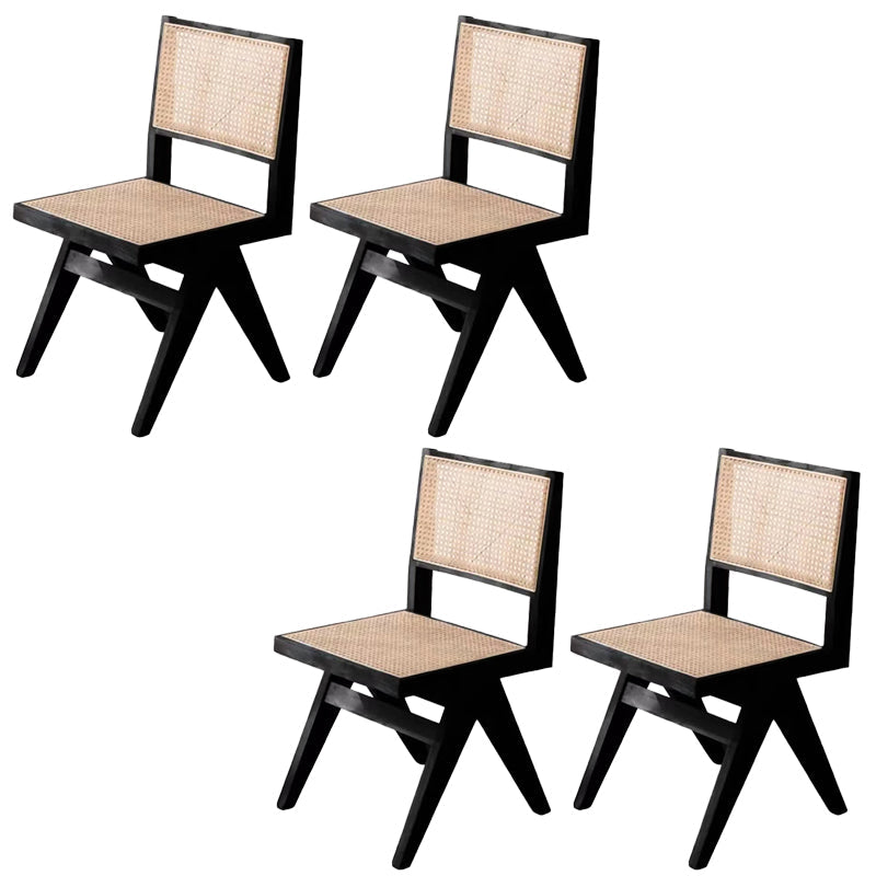 Sedia da pranzo in legno in legno di gomma aperta sedia da pranzo per sala da pranzo