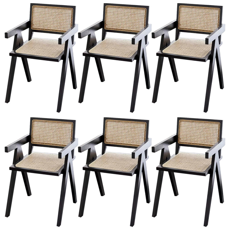 Sedia da pranzo in legno in legno di gomma aperta sedia da pranzo per sala da pranzo