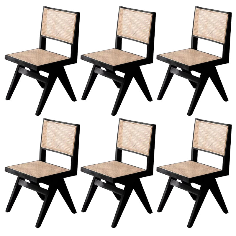 Sedia da pranzo in legno in legno di gomma aperta sedia da pranzo per sala da pranzo