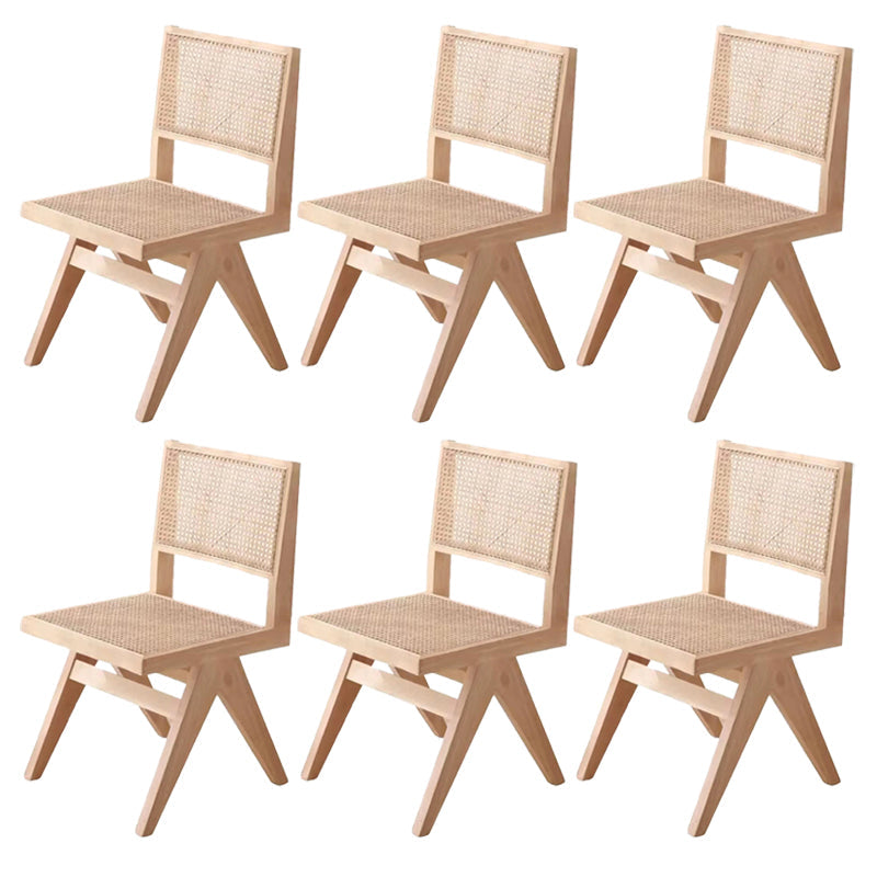 Sedia da pranzo in legno in legno di gomma aperta sedia da pranzo per sala da pranzo