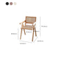 Sedia da pranzo in legno in legno di gomma aperta sedia da pranzo per sala da pranzo
