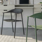 Modern Indoor-Outdoor Dining Arm Chair Plastic Arm Chair with Metal Legs