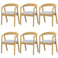Contemporary Solid Wood Dining Chair Upholstered Fabric Dining Arm Chair 6 Piece Set Clearhalo 'Dining Chairs' 'Dining Tables & Seating' 'dining_chair' 'furn' 'furn_dining_chair' 'Furniture' 'Kitchen & Dining Furniture' 6357431