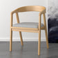 Contemporary Solid Wood Dining Chair Upholstered Fabric Dining Arm Chair Clearhalo 'Dining Chairs' 'Dining Tables & Seating' 'dining_chair' 'furn' 'furn_dining_chair' 'Furniture' 'Kitchen & Dining Furniture' 6357437