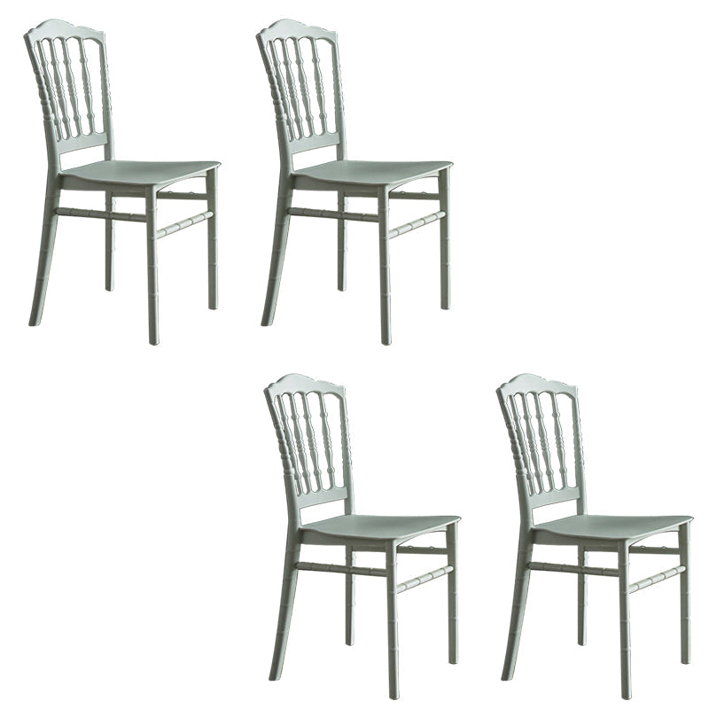 グラムキッチンダイニングサイドチェアプラスチックアームレスチェアウィンザーバックサイドチェア