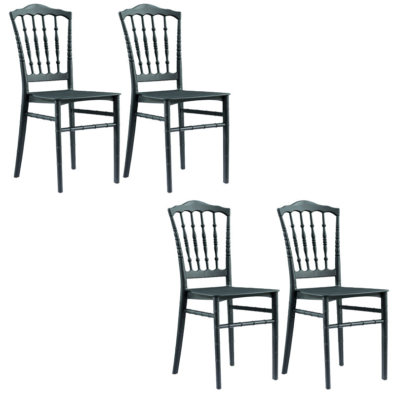 グラムキッチンダイニングサイドチェアプラスチックアームレスチェアウィンザーバックサイドチェア