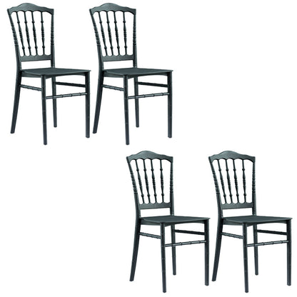 グラムキッチンダイニングサイドチェアプラスチックアームレスチェアウィンザーバックサイドチェア