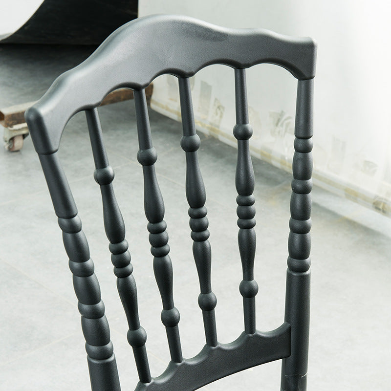 グラムキッチンダイニングサイドチェアプラスチックアームレスチェアウィンザーバックサイドチェア