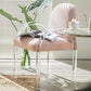 Glam Acrylic Dining Armchair Upholstered Velvet Dining Arm Chair Clearhalo 'Dining Chairs' 'Dining Tables & Seating' 'dining_chair' 'furn' 'furn_dining_chair' 'Furniture' 'Kitchen & Dining Furniture' 6357553