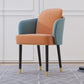 Upholstered Velvet Arm Chair Industrial Parsons Chair with Metal Legs Blue-Orange 1 Piece Clearhalo 'Dining Chairs' 'Dining Tables & Seating' 'dining_chair' 'furn' 'furn_dining_chair' 'Furniture' 'Kitchen & Dining Furniture' 6357569
