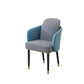 Upholstered Velvet Arm Chair Industrial Parsons Chair with Metal Legs Clearhalo 'Dining Chairs' 'Dining Tables & Seating' 'dining_chair' 'furn' 'furn_dining_chair' 'Furniture' 'Kitchen & Dining Furniture' 6357570