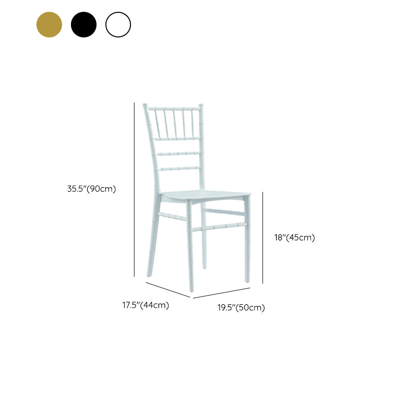 Chaises latérales de salle à manger sans bras de cuisine glam chaises latérales