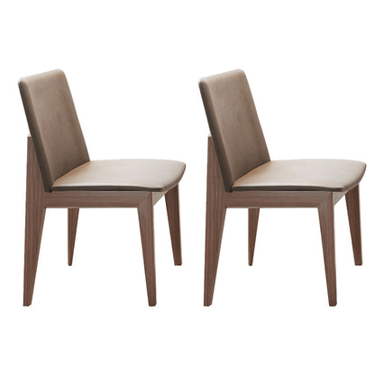 Chaise de salle à manger sans arme de cuisine en bois