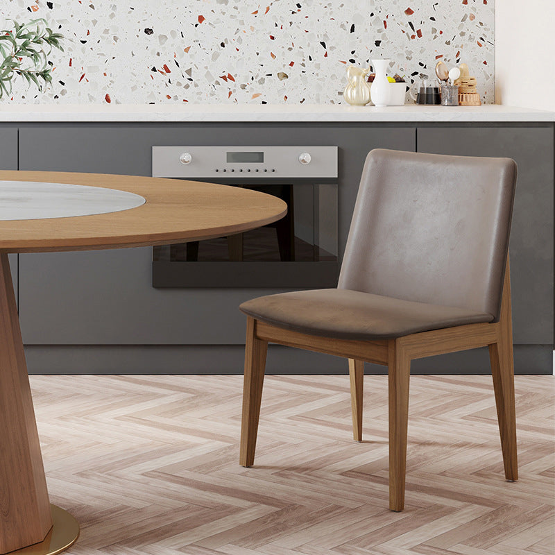 Chaise de salle à manger sans arme de cuisine en bois