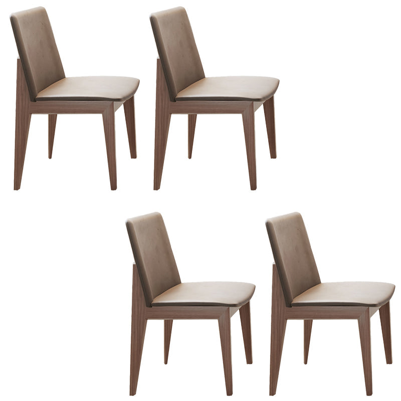 Chaise de salle à manger sans arme de cuisine en bois