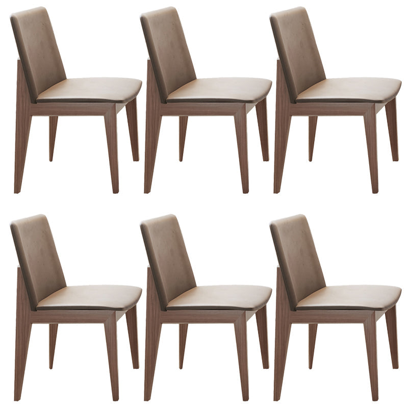 Chaise de salle à manger sans arme de cuisine en bois