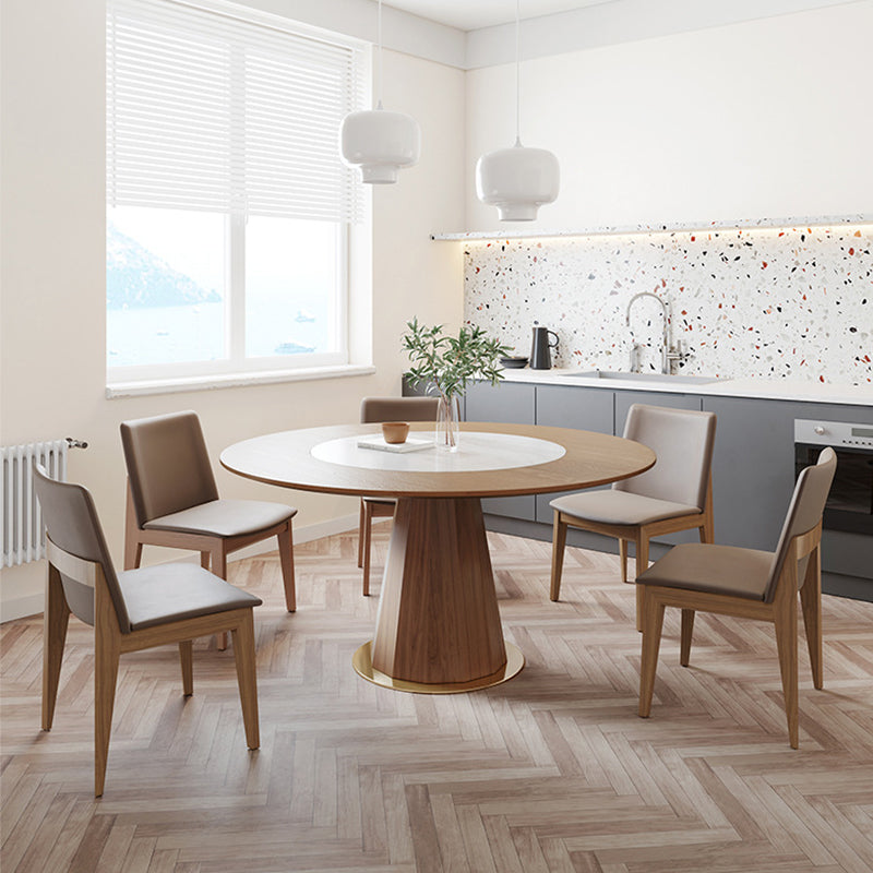 Chaise de salle à manger sans arme de cuisine en bois