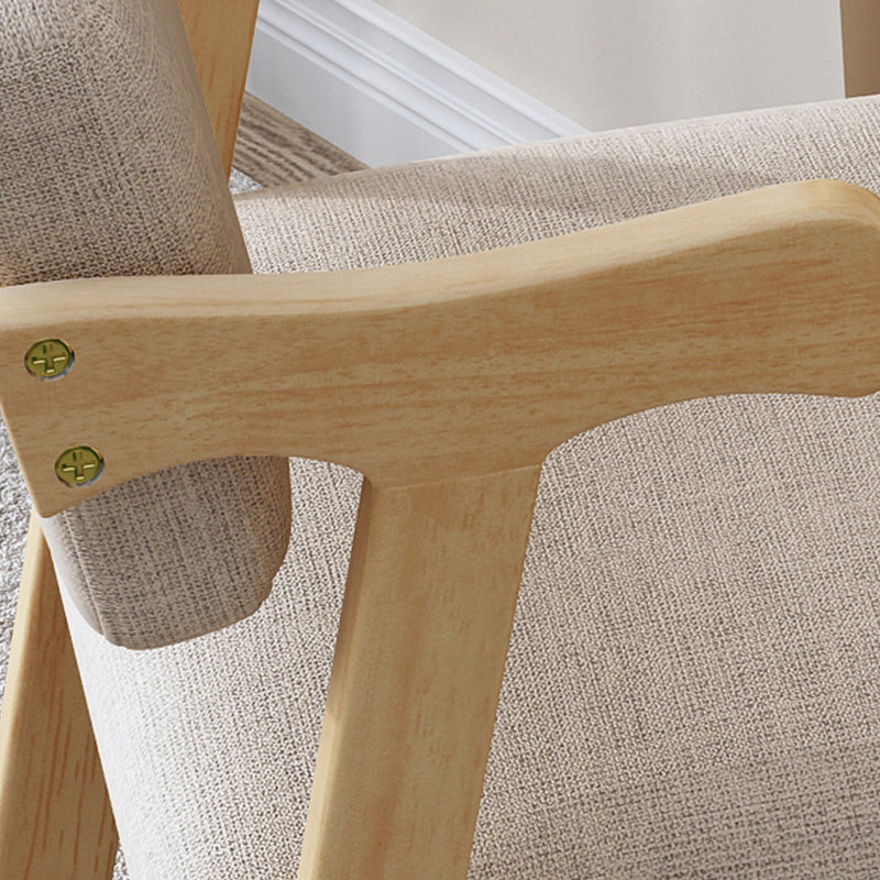 Chaise de bras de salle à manger en bois chaise de salle à manger rembourrée contemporaine