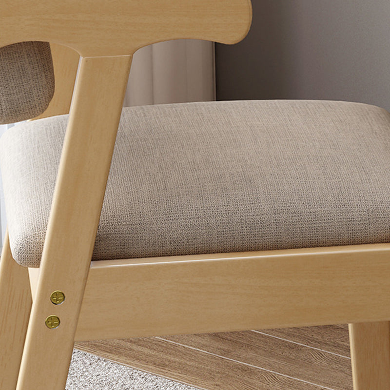 Chaise de bras de salle à manger en bois chaise de salle à manger rembourrée contemporaine