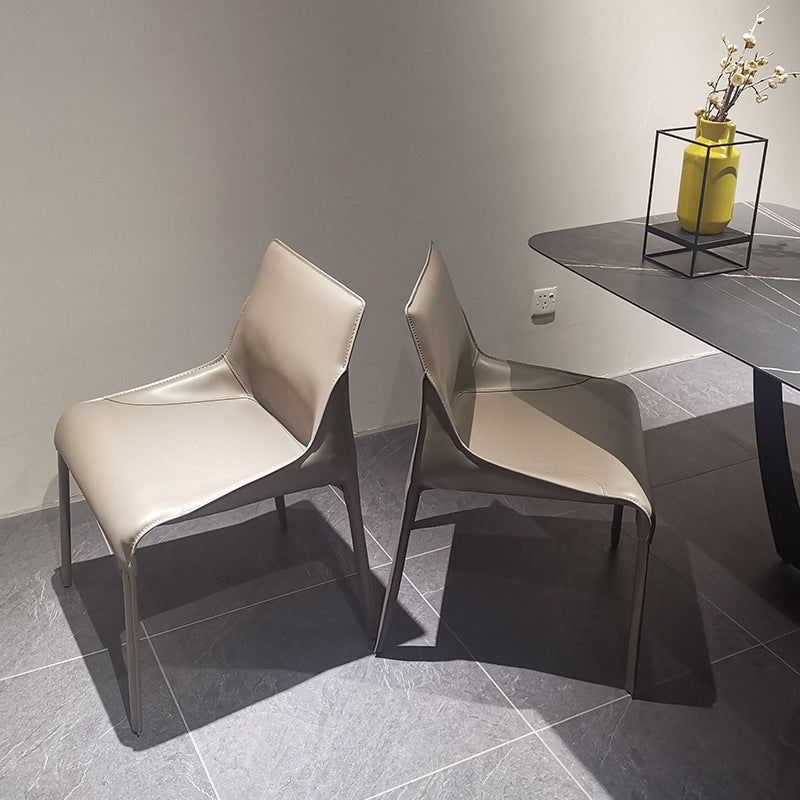 Faux Leather Kitchen Dining Chair Contemporary Upholstered Dining Chair