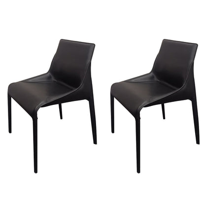 Faux Leather Kitchen Dining Chair Contemporary Upholstered Dining Chair