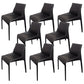 Faux Leather Kitchen Dining Chair Contemporary Upholstered Dining Chair