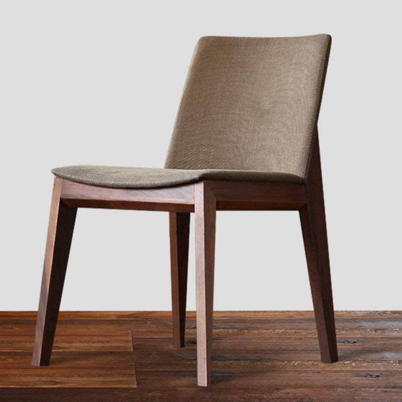 Wood Kitchen Armless Dining Chairs Contemporary Parsons Chairs Clearhalo 'Dining Chairs' 'Dining Tables & Seating' 'dining_chair' 'furn' 'furn_dining_chair' 'Furniture' 'Kitchen & Dining Furniture' 6357839