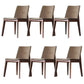Wood Kitchen Armless Dining Chairs Contemporary Parsons Chairs 6 Piece Set Clearhalo 'Dining Chairs' 'Dining Tables & Seating' 'dining_chair' 'furn' 'furn_dining_chair' 'Furniture' 'Kitchen & Dining Furniture' 6357840