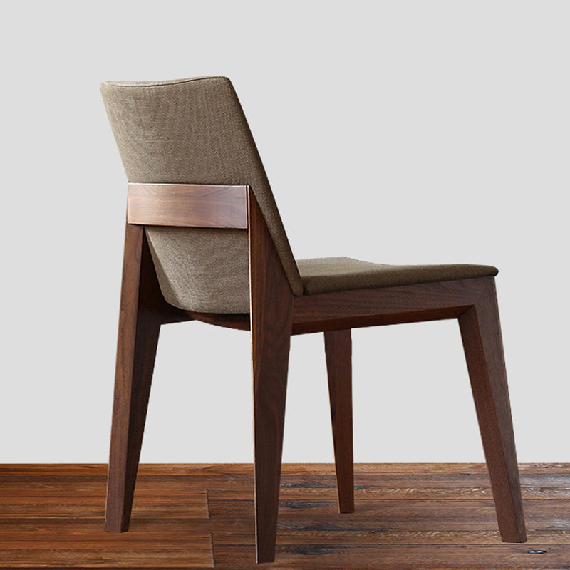 Wood Kitchen Armless Dining Chairs Contemporary Parsons Chairs Clearhalo 'Dining Chairs' 'Dining Tables & Seating' 'dining_chair' 'furn' 'furn_dining_chair' 'Furniture' 'Kitchen & Dining Furniture' 6357841